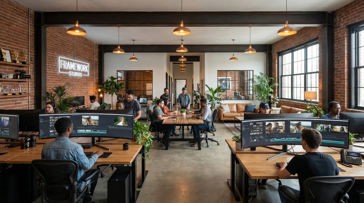 黑丝影视传媒公司办公环境