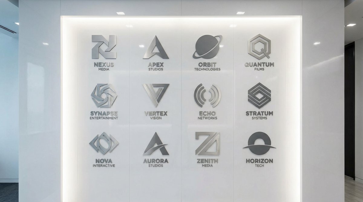 黑丝合作影视品牌Logo墙